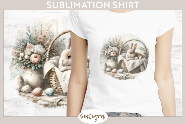 Easter Bunny v4 T-shirt Sublimation Sublimation Sintegra 