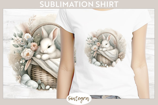 Easter Bunny v8 T-shirt Sublimation Sublimation Sintegra 