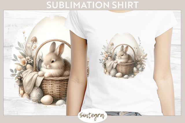 Easter Bunny v9 T-shirt Sublimation Sublimation Sintegra 