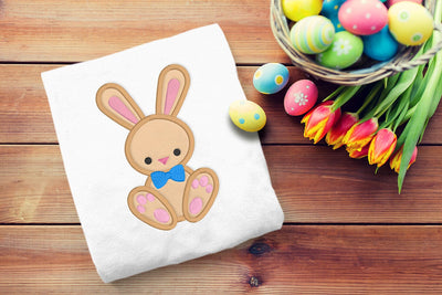 Easter Bunny with Bow Tie Applique Embroidery Embroidery/Applique DESIGNS Designed by Geeks 