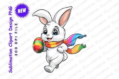 Easter bunny with egg clipart png Sublimation Regulrcrative 