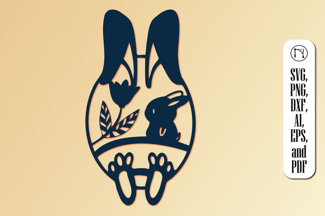 Easter Bunny with Egg SVG Cut File SVG MD JOYNAL ABDIN 