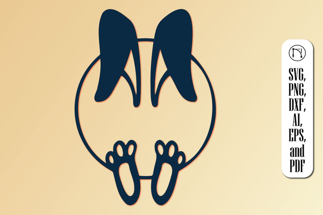 Easter Bunny with Egg SVG Cut File SVG MD JOYNAL ABDIN 