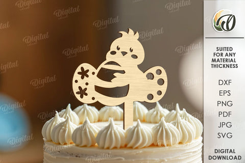 Easter Cake Topper Laser Cut. Easter Decor SVG SVG Evgenyia Guschina 