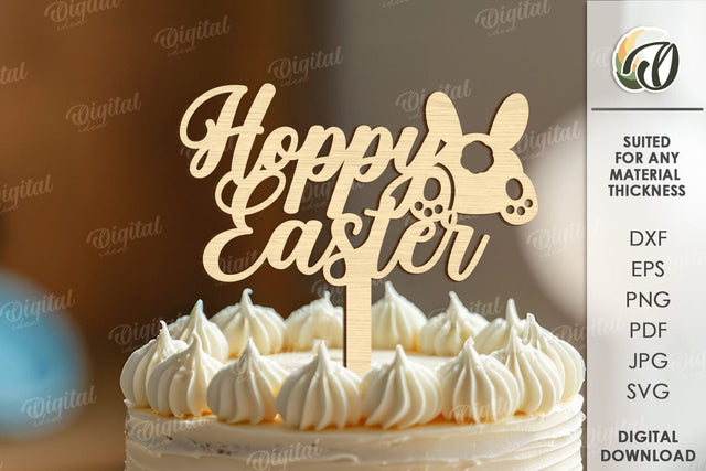 Easter Cake Topper Laser Cut. Easter Decor SVG SVG Evgenyia Guschina 