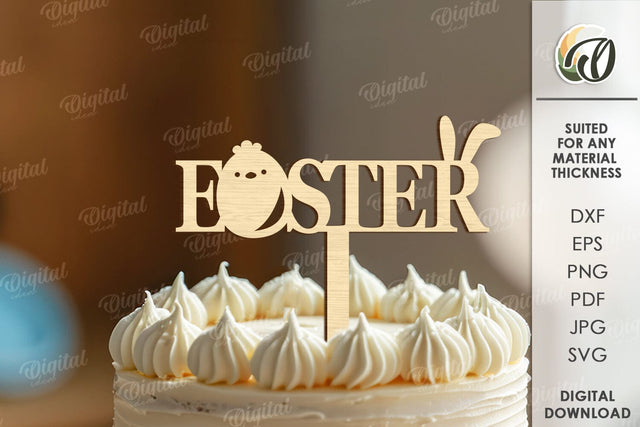 Easter Cake Topper Laser Cut. Easter Decor SVG SVG Evgenyia Guschina 