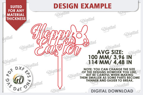 Easter Cake Topper Laser Cut. Easter Decor SVG SVG Evgenyia Guschina 