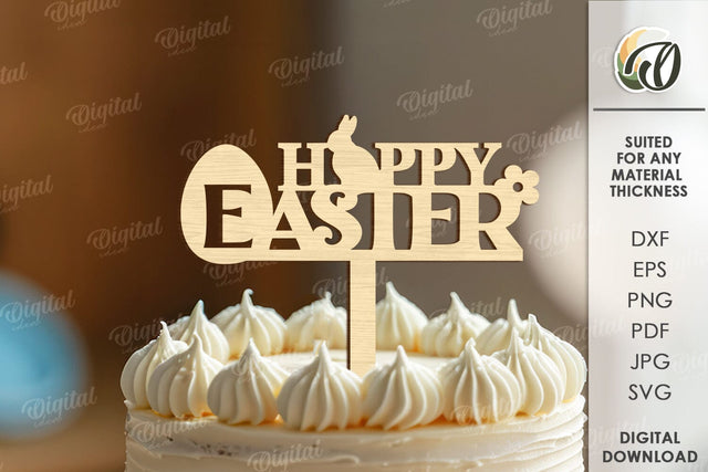 Easter Cake Topper Laser Cut. Easter Decor SVG SVG Evgenyia Guschina 