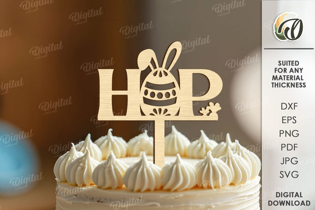 Easter Cake Topper Laser Cut. Easter Decor SVG SVG Evgenyia Guschina 