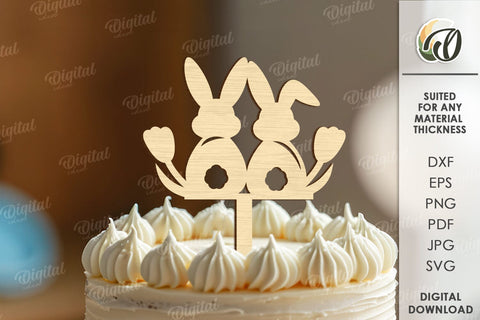 Easter Cake Topper Laser Cut. Easter Decor SVG SVG Evgenyia Guschina 