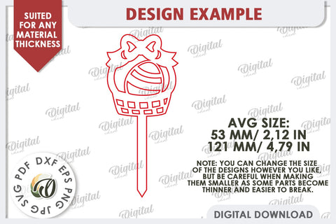 Easter Cake Topper Laser Cut. Easter Decor SVG SVG Evgenyia Guschina 