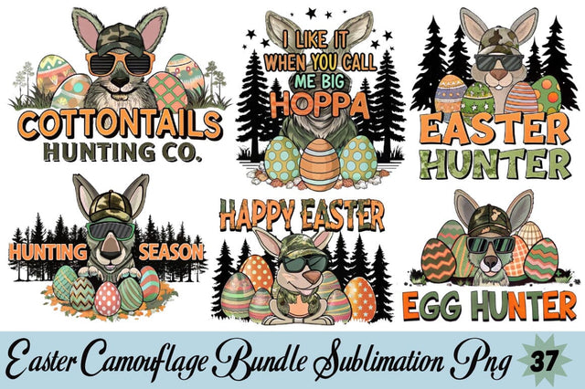 Easter Camouflage Bundle Sublimation Png SVG Angelina750 