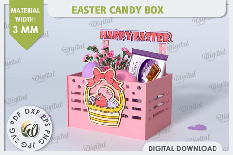 Easter Candy Boxes Laser Cut Bundle. Easter Treats Boxes SVG SVG Evgenyia Guschina 