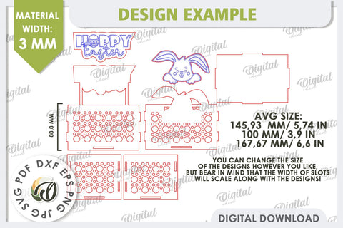 Easter Candy Boxes Laser Cut Bundle. Easter Treats Boxes SVG SVG Evgenyia Guschina 