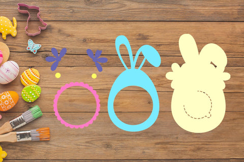 Easter candy dome, Easter bunny candy holder template SVG AnastasiyaArtDesign 