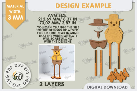 Easter Chick Laser Cut. Easter Characters. Easter Stand SVG SVG Evgenyia Guschina 