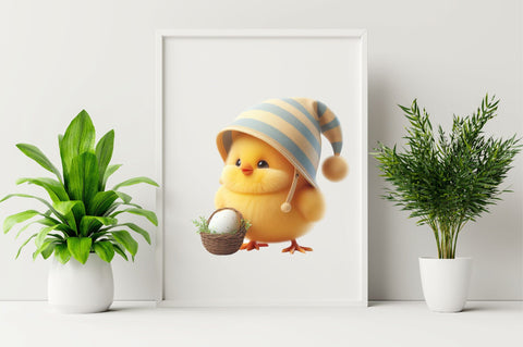 Easter Chick Sublimation Clipart Bundle Sublimation SVGArt 