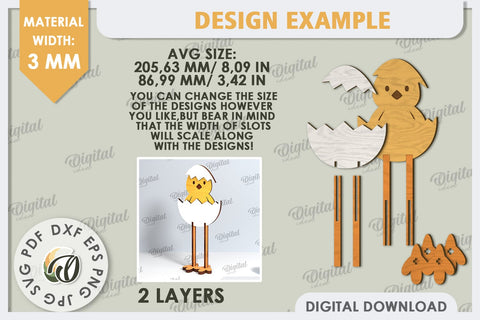 Easter Chicken LaserCut. Easter Characters. Easter Stand SVG SVG Evgenyia Guschina 