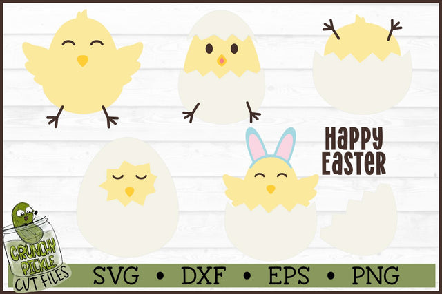 Easter Chicks Mini SVG Bundle SVG Crunchy Pickle 