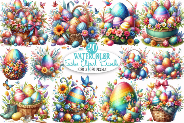 Easter Clipart Bundle Sublimation SVGista 