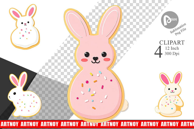 Easter Cookie Clipart Sublimation artnoy 