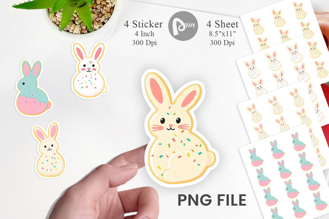 Easter Cookie Sticker Sublimation artnoy 