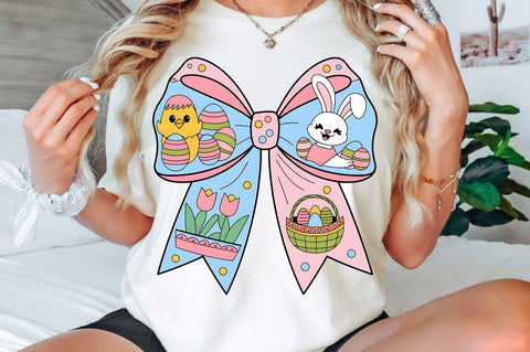 Easter Coquette Bow PNG, Easter Coquette Sublimation Design Sublimation Regulrcrative 