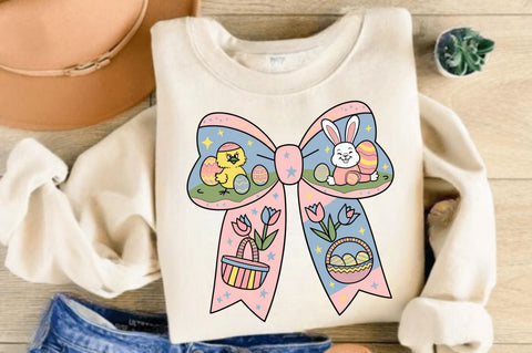 Easter Coquette Bow PNG, Easter Coquette Sublimation Design Sublimation Regulrcrative 