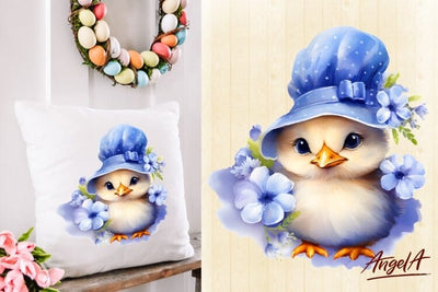 Easter cute chicken clipart / chick sublimation png Sublimation Angelina Semenova 