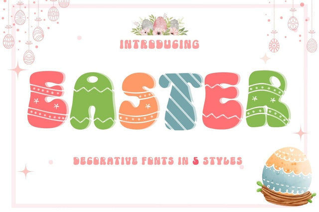 Easter - Cute Groovy Font Font AnningArts Design 