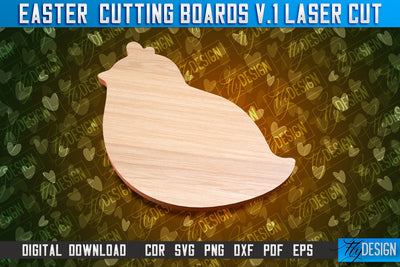 Easter Cutting Boards | Bunny Laser Cut | Easter Design v.1 SVG Fly Design 