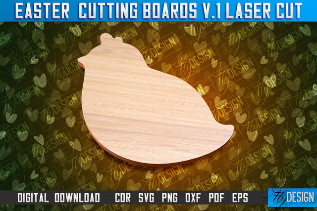 Easter Cutting Boards | Bunny Laser Cut | Easter Design v.1 SVG Fly Design 