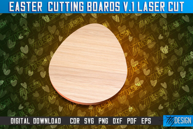 Easter Cutting Boards | Bunny Laser Cut | Easter Design v.1 SVG Fly Design 