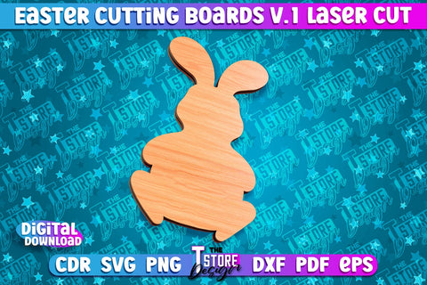 Easter Cutting Boards | Bunny Laser Cut | Easter Design v.1 SVG The T Store Design 