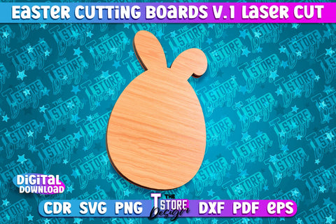 Easter Cutting Boards | Bunny Laser Cut | Easter Design v.1 SVG The T Store Design 