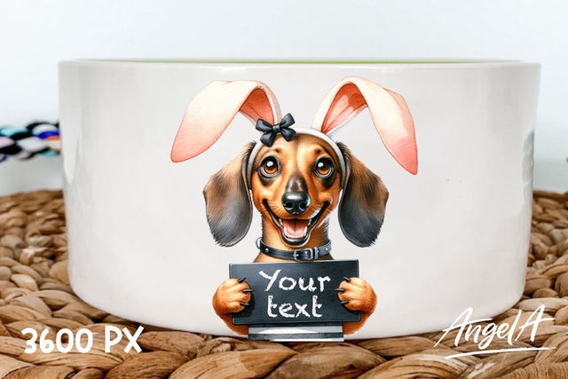 Easter Dachshund clipart / Easter dog clipart / bunny ears Sublimation Angelina Semenova 