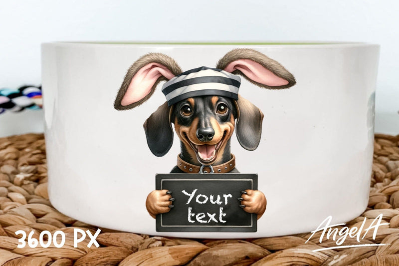 Easter Dachshund / Easter dog clipart / bad bunny Sublimation Angelina Semenova 