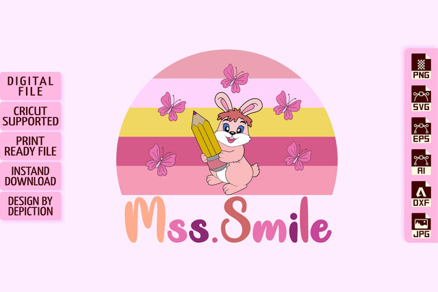 Easter Day Sunset T-Shirt, MSS Smile Shirt, Happy Easter Day Shirt Print Template Sketch DESIGN Depiction Studio 