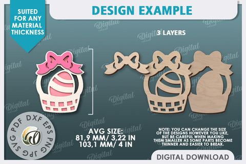 Easter Decor SVG. Easter Tiered Tray Laser Cut SVG Evgenyia Guschina 