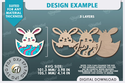 Easter Decor SVG. Easter Tiered Tray Laser Cut SVG Evgenyia Guschina 
