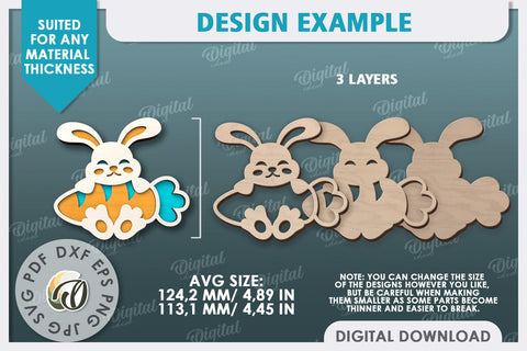Easter Decor SVG. Easter Tiered Tray Laser Cut SVG Evgenyia Guschina 