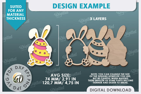 Easter Decor SVG. Easter Tiered Tray Laser Cut SVG Evgenyia Guschina 