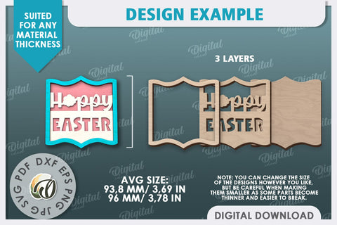 Easter Decor SVG. Easter Tiered Tray Laser Cut SVG Evgenyia Guschina 
