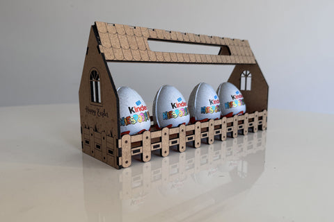 Easter Decorative Egg Holder Box SVG LaserCutano 