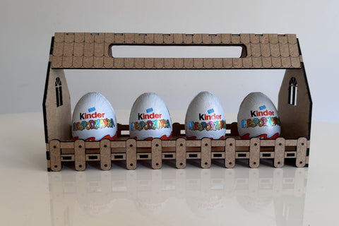 Easter Decorative Egg Holder Box SVG LaserCutano 