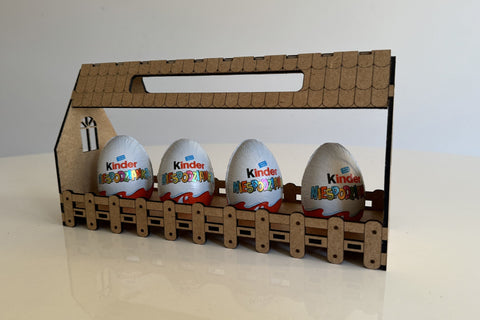 Easter Decorative Egg Holder Box SVG LaserCutano 