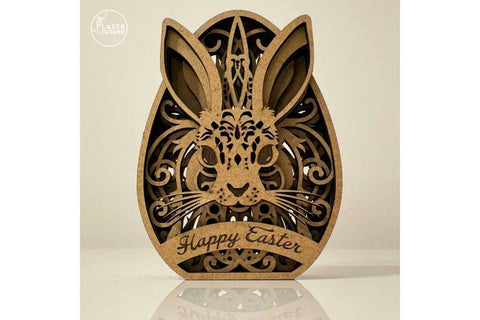 Easter Decorative Eggs Bundle, Multilayer Home Decor, Laser Cut Files SVG LaserCutano 