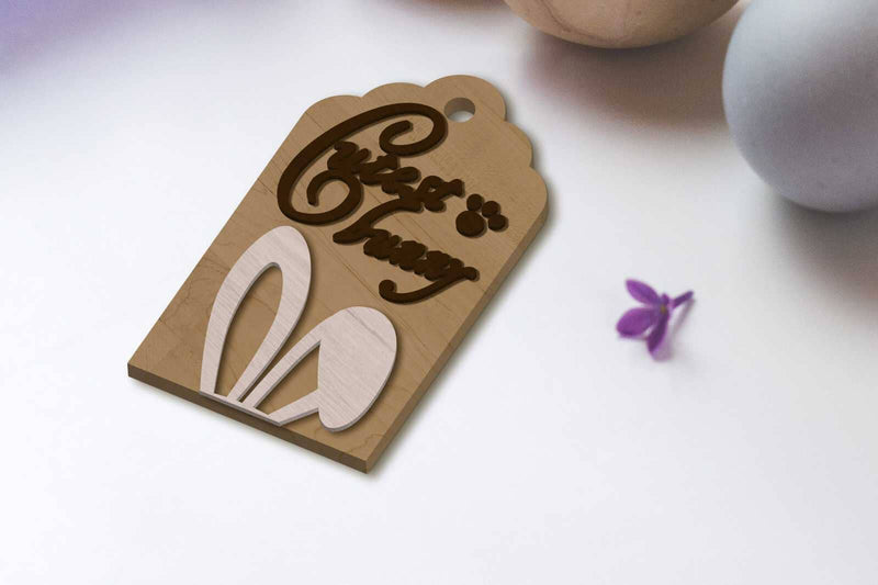 Easter Decorative Tags Set, Layered Cut Templates, Laser Cut Files - So ...