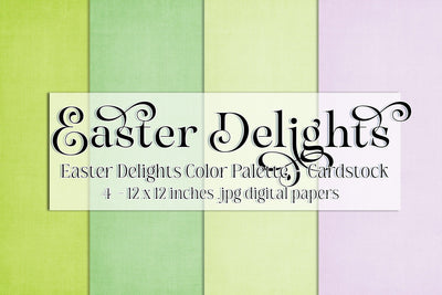 Easter Delights, Easter Card Stock Paper, Spring Paper, Scrapbook Paper, Digital Paper, Spring Colors s1 Digital Pattern Designing with Marlo 
