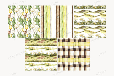 Easter Digital Paper | Pastel Easter Egg Seamless Patterns Digital Pattern GlamArtZhanna 